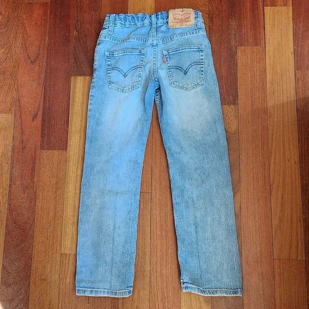 Levi's 514 Kids Light Wash Straight Jeans Size 8